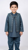 Royal Green Embroidered suit (3 piece)